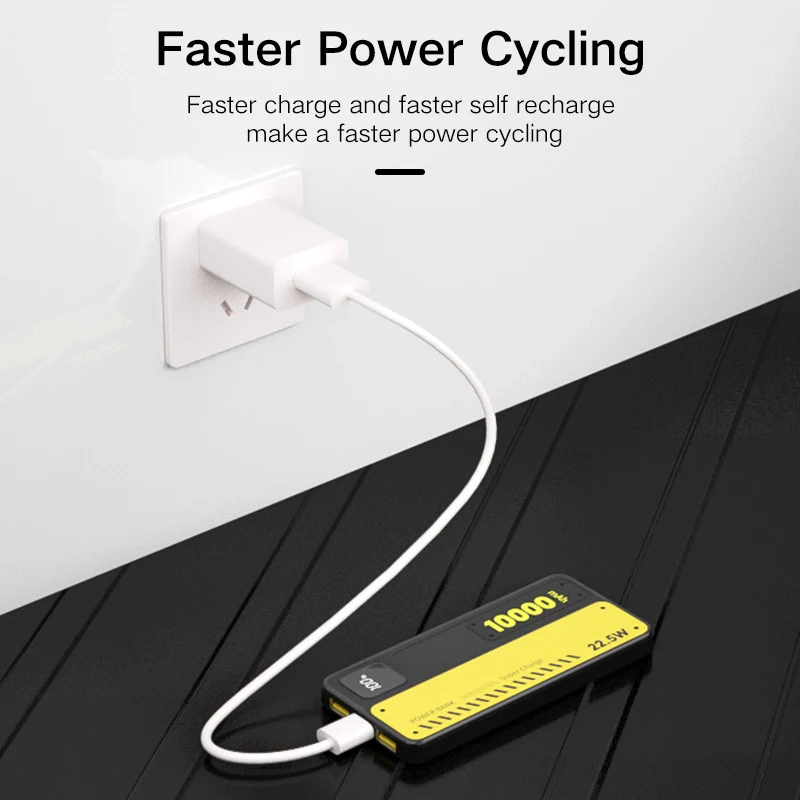 KOSHARE  Custom Fast Charging Power Bank 10000mAh Lightweight and Portable One Is Enough Power Bank Pour Téléphone
