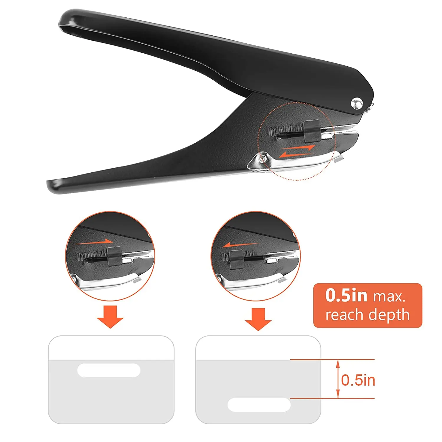 New Premium Metal Oval Single Hole Punch High Quality Durable Ellipse Hole Punch 4*15mm oval hole paper puncher