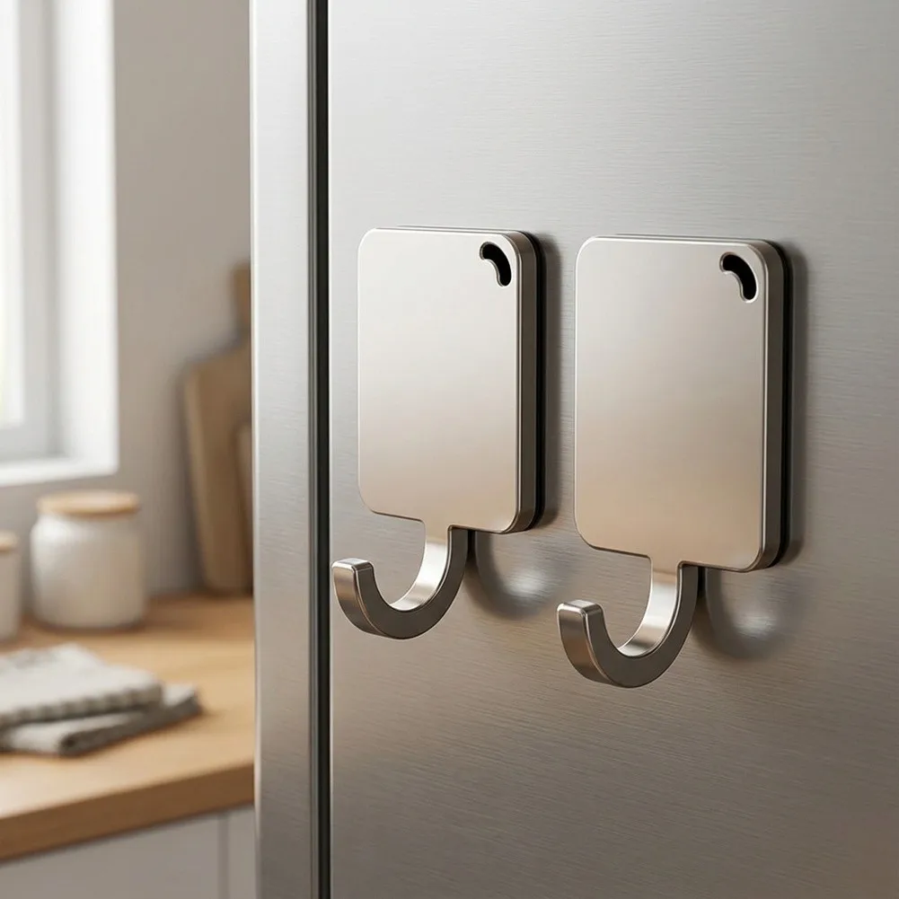 Duty Magnetic Hooks Designed for Refrigerator Sides Robust Hooks to Hold Keys Memos Belts and Small Tools  Duty