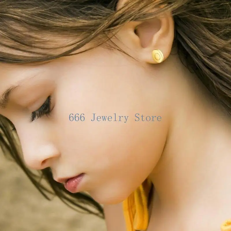 F2TD Security Screw On Earring Backs Practical Post Connector with Locking Attachments Earring Backs for Droopy Ear Studs