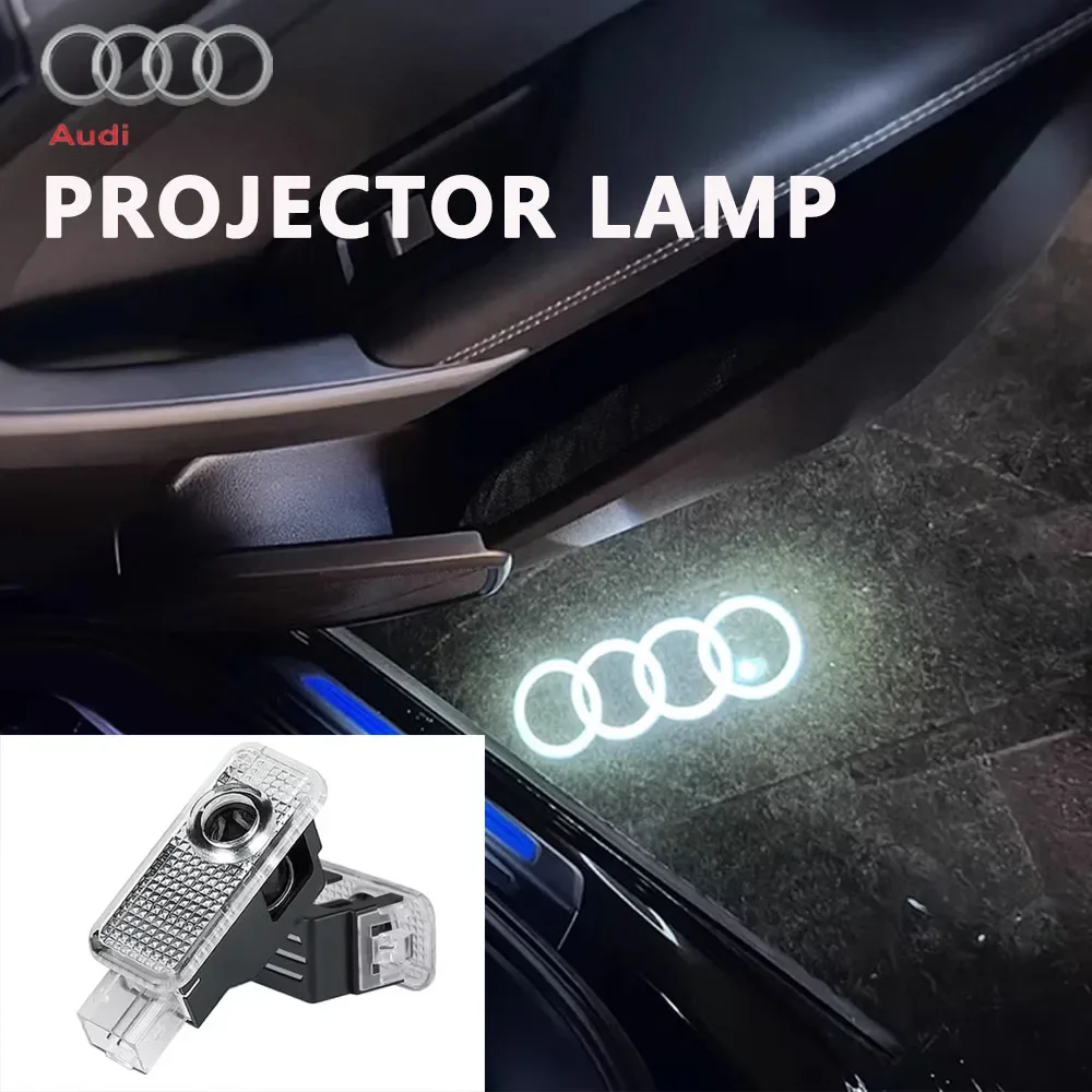 2 шт. светодиодных проекторов логотипа для дверей автомобиля Audi Sline S3 S5 TT A4 B7 B8 B9 A3 8P 8V 8L A5 A6 C6 C5 C7 A1 Q3 Q7 Q5
