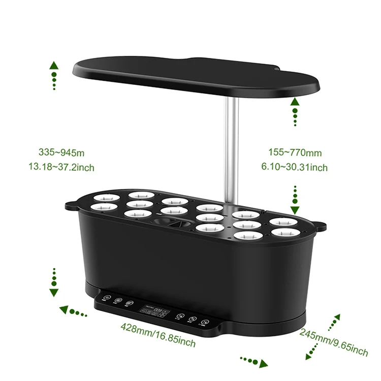 Smart Garden APP Control Indoor Hydroponic Growing System Modern Design Home Display Touch Panel Control Smart Garden App