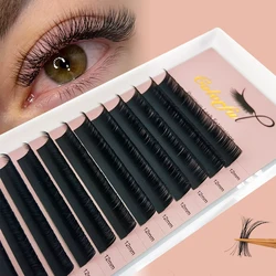 5-20mm Individual Eyelash Extension Lashes Matte Black Russian Volume Faux Cilios Short/Lower/Bottom/long Silk Lashes 6mm 7mm