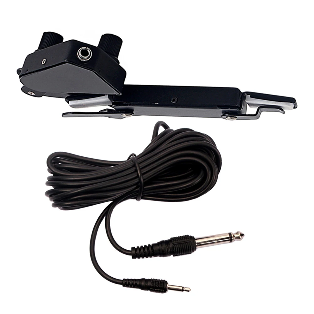 

Soundhole Pickup Acoustic Electric Guitar Banjo Bass Low Noise Transducer Amplifier Black Kit Musical Instruments Parts