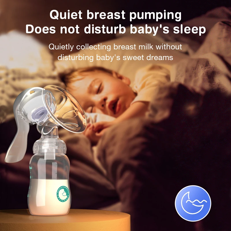 Dr.isla Breast Pump Baby Nipple Manual Suction Milk Pump Feeding Breasts Pumps Milk Bottle Sucking Postpartum Supplies BPA Free