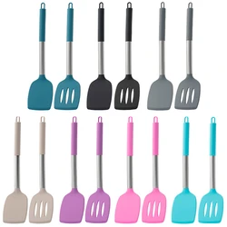 2pcs Stir Fry Spatula Steak Spatula Cooking Utensils Stainless Steel Handle Silicone Kitchenware Set Kitchen Cooking Tool Set