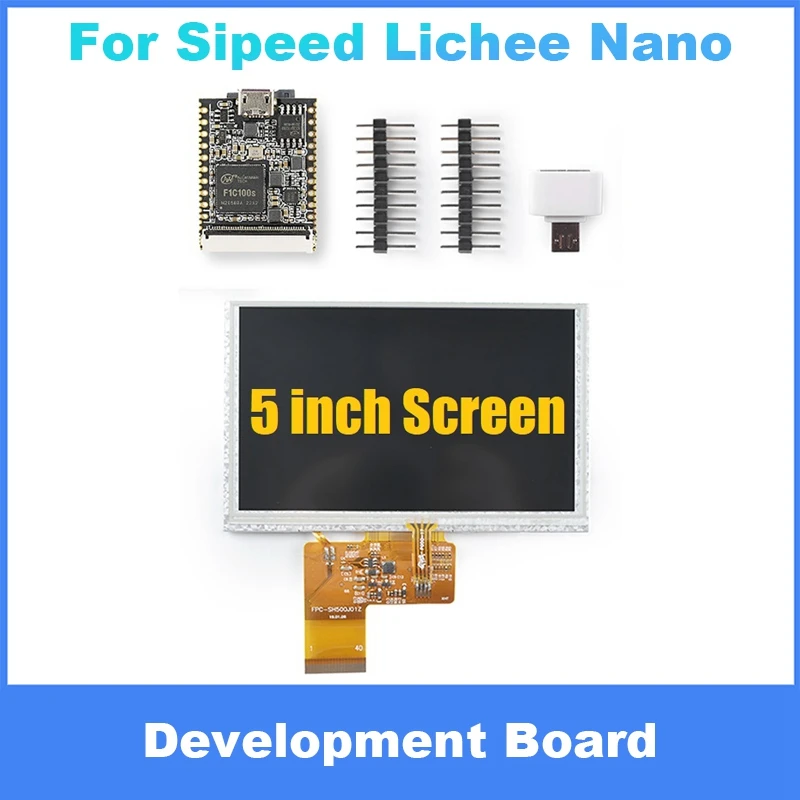 Voor Sipeed Lichee Nano Moederbord + 5 Inch Scherm F1C100S Development Board Voor Linux Programmeren Leren