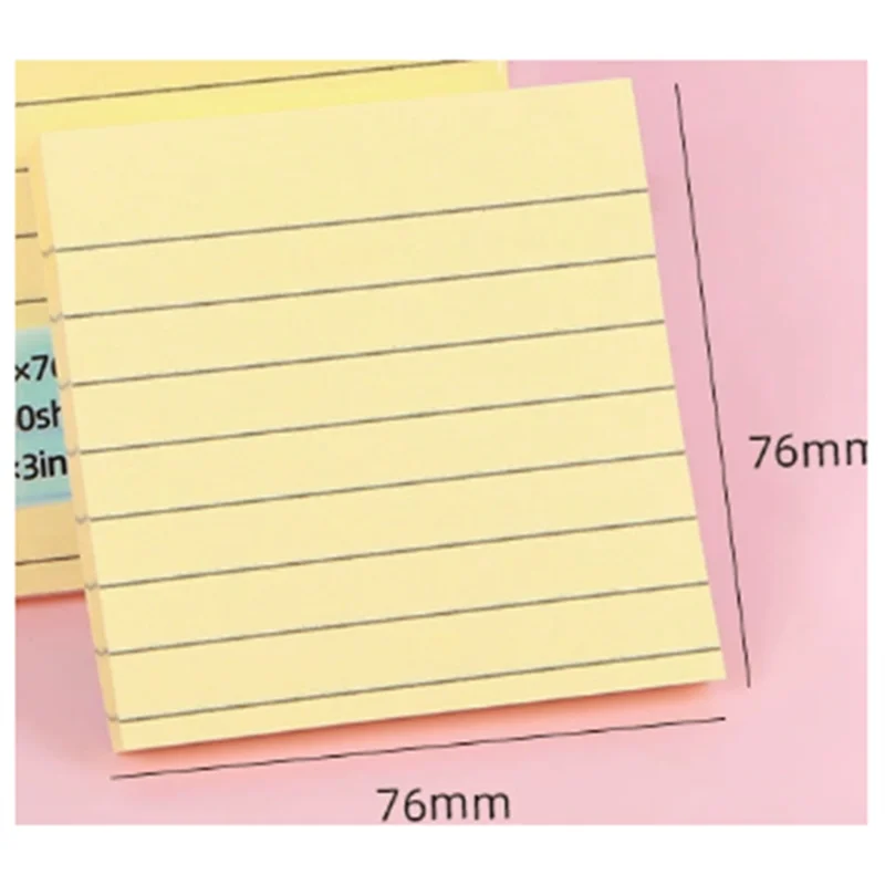 Multi Colors Pads Colored Sticky Notes Sticky Notes Invarious Colors,Lineated Note Paper