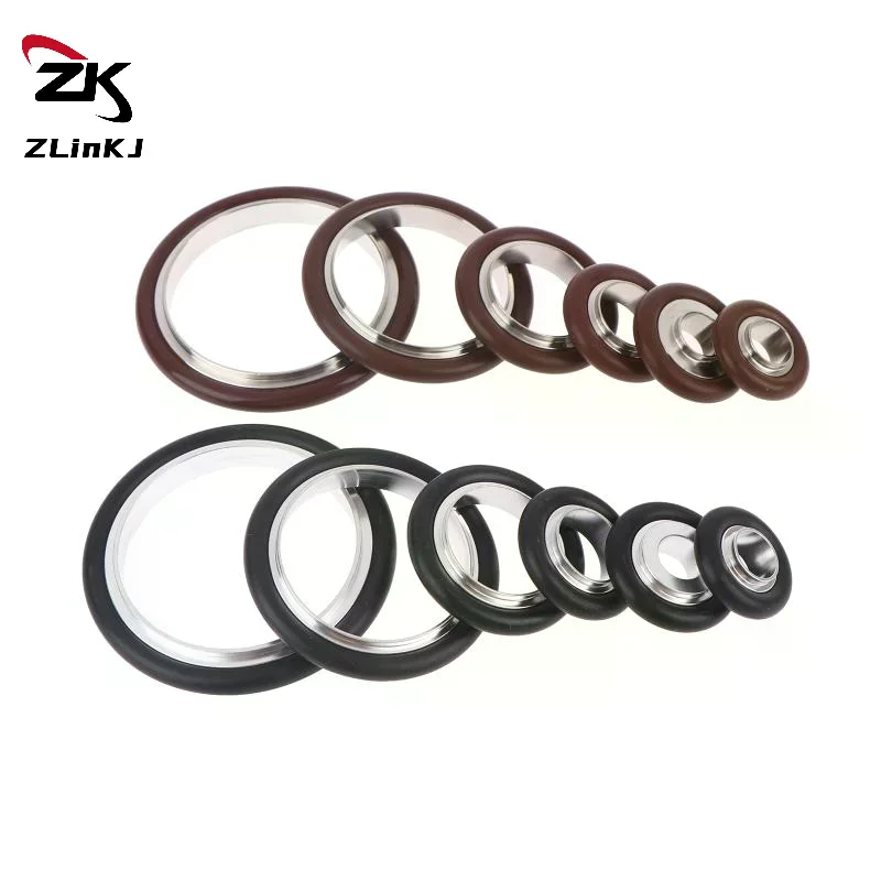 1PCS KF10 KF16 KF25 KF40 KF50 AL Alloy 304 Stainless Bracket With NBR FKM O-Rring Seal For Vacuum Clamp Pipe Fitting Homebrew