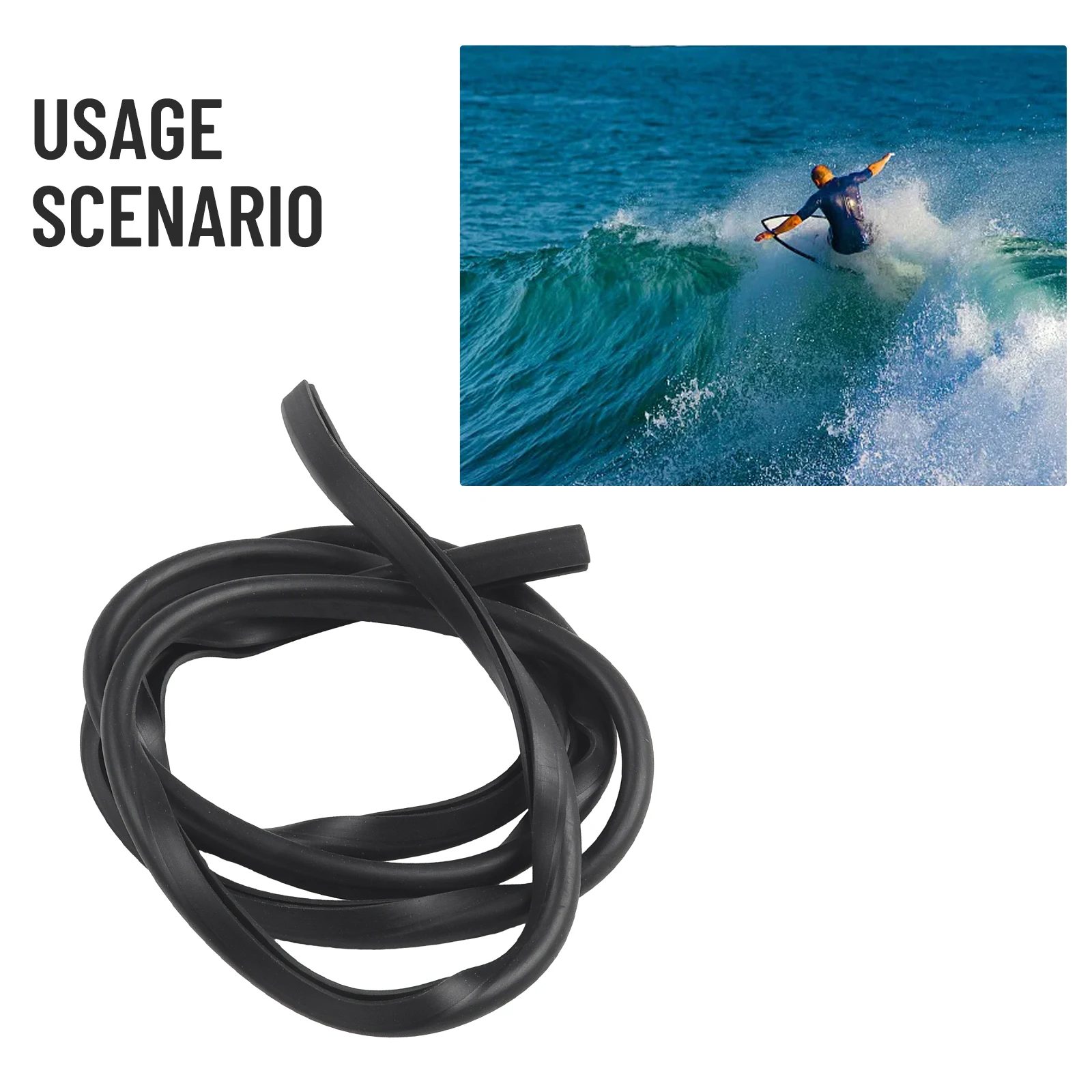 Borda ferroviário paddle guarda esportes aquáticos preto barco acessórios paddle borda proteção surf suprimentos tpr para remo de carbono