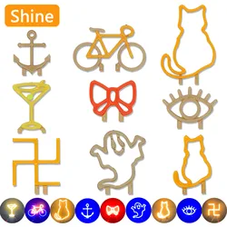 LED COB 3V Creative Decorative Color Light Spot Festival Birthday Party Color Atmosphere Light Source Accessories