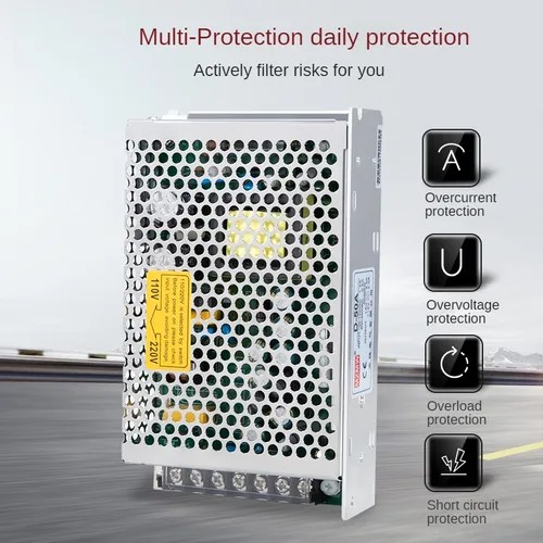 Imagen 2 del producto Salida MZMWDUAL al mismo tiempo Fuente de alimentación conmutada 30W 50W 75W 100W 120W 350W 500W + - 5V 12V 24V 15V Salida múltiple SMPS