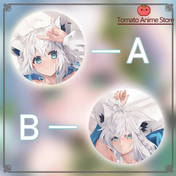 

Hololive Shirakami Fubuki Anime Game Dakimakura Hing Body PillowCase Cushion Otaku Bed Linings Xmas