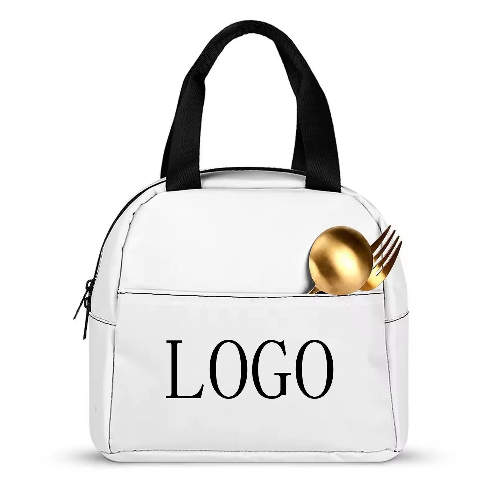 

Custom Name Lunch Bag Personalized Insulated Tote for School Office & Picnic Waterproof Lunch Box with Zipper First Day Gift Ide