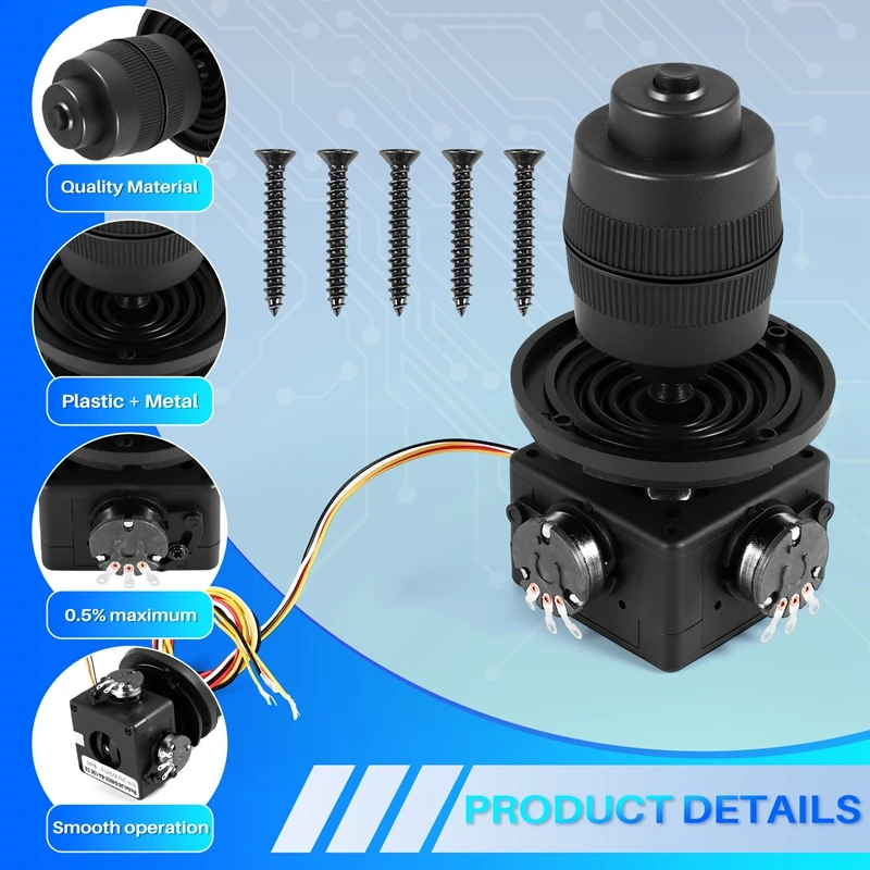 4-Axis Joystick Potentiometer Button Controller For JH-D400X-R4 10K 4D Sealed Rocker Potentiometer