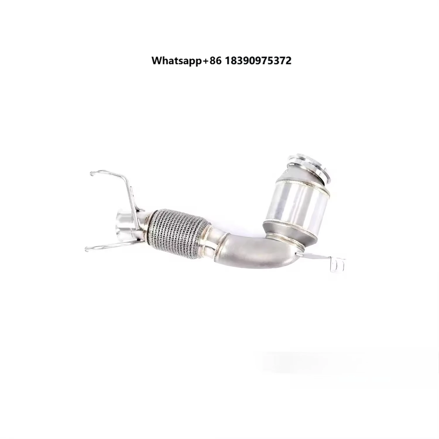 Racing Performance Exhaust Muffler Downpipe Front Exhaust Pipes with Growling Sound and Heat Shield for X1 2.0T F48 Header