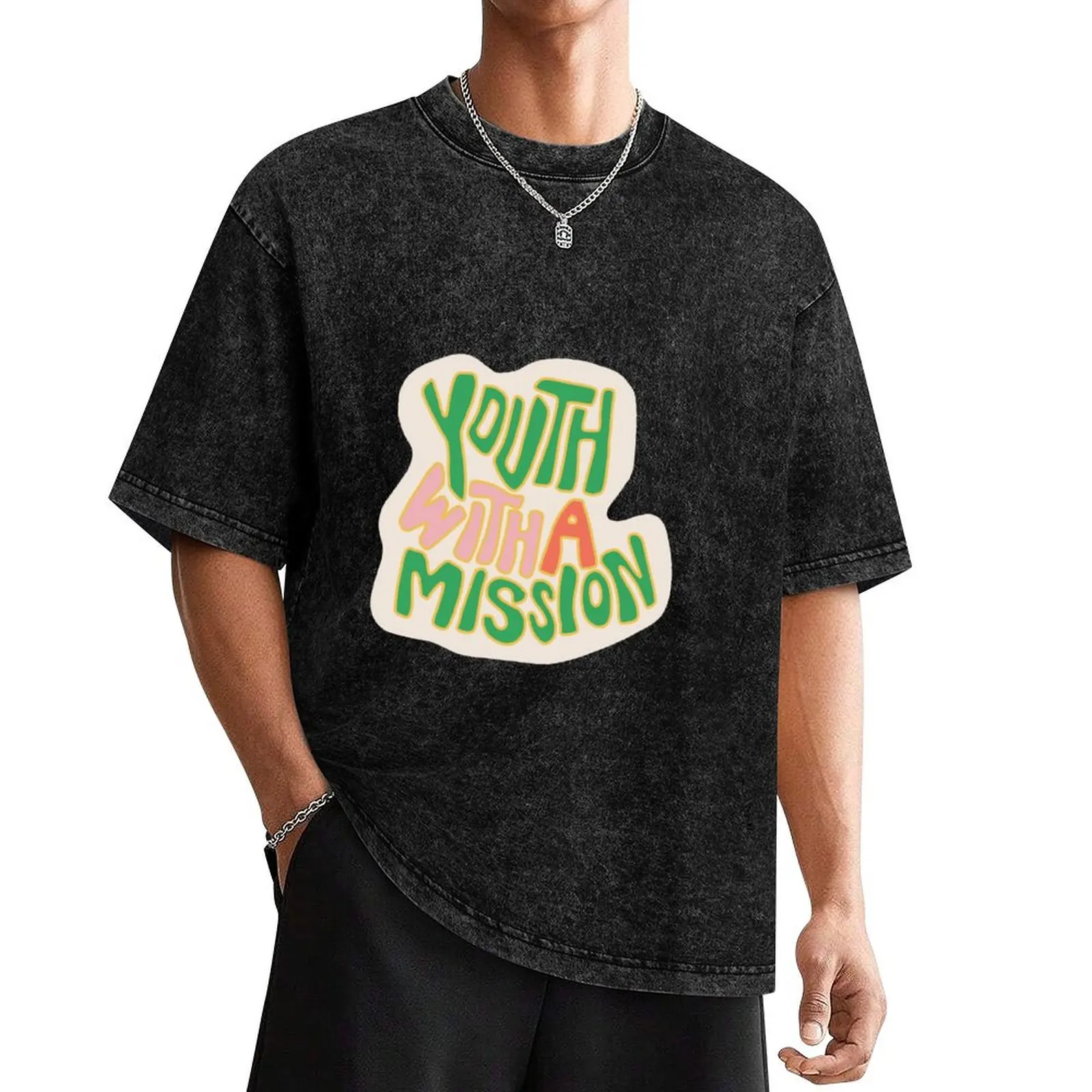 

Youth with a mission sticker T-Shirt Short sleeve tee funny gifts anime clothes heavy weight t shirts for men