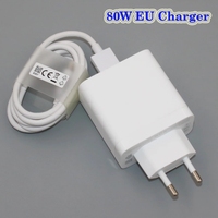 Original For OPPO 80W Supervooc Charger Fast Charging EU Plug Adapter Type C Cable For Find X8 X7 X6 Pro Reno 13 12 11 10 9 Ace2