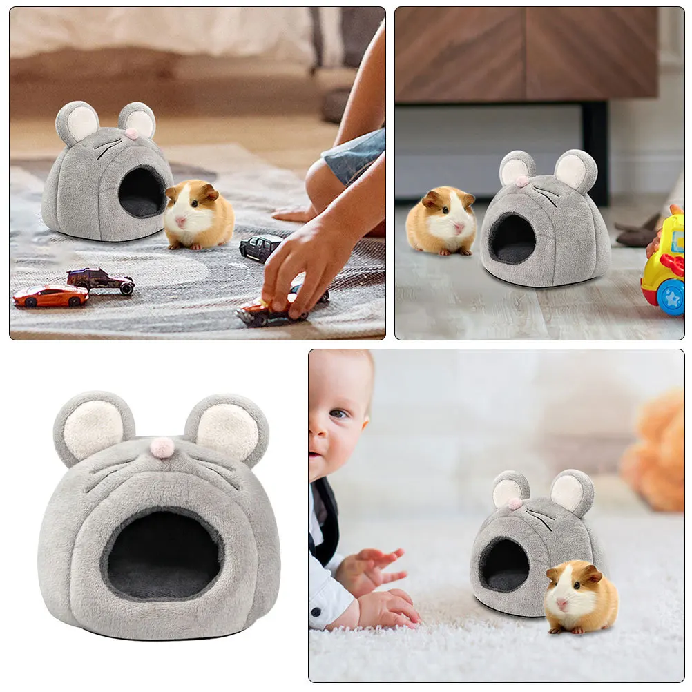 

Guinea Pig Hamster Cotton Nest Warm Windproof Small Animal Hideaway Shelter Cozy House for Chinchillas Rabbits Hedgehogs Small