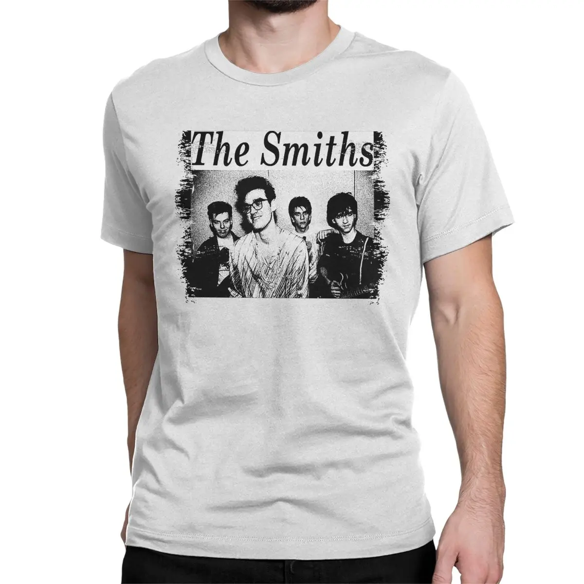 The Smiths Grunge Style T Shirts Men Women Cotton Crazy T-Shirts Round Collar Tees Short Sleeve Tops Plus Size