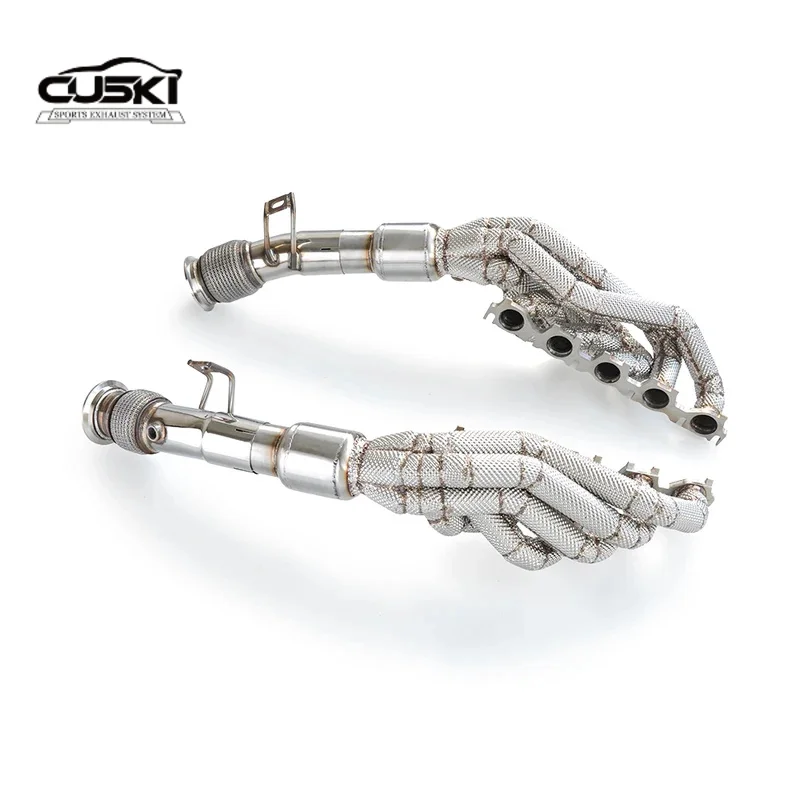 

Выхлопная труба из нержавеющей стали без кошек, подходит для AUDI R8 V10 5.2L 2010-2019, аксессуары для модернизации автомобильных выхлопных газов