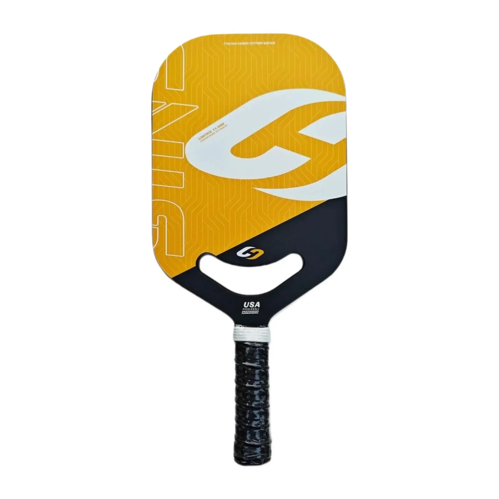 Paleta de Pickleball de fibra de carbono de 13,5 mm de grosor para equilibrio de control de consistencia