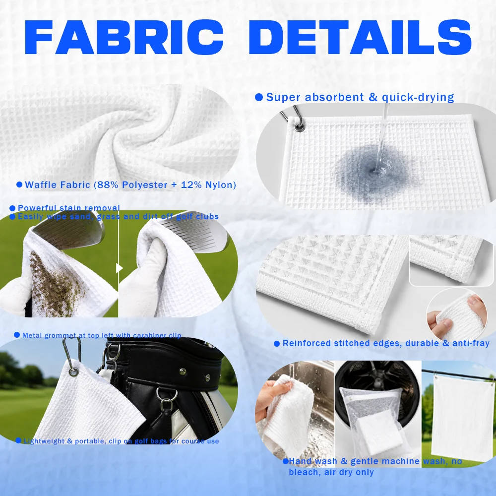 Asciugamano da Golf Personaliz - Golf Towel Waffle recensione e prezzo