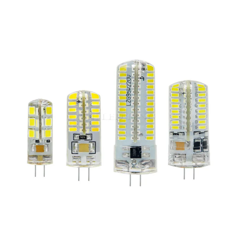 Nowy 2020 G4 lampa z żarówką LED SMD 3014 DC 12V AC 220V 3W 5W 10W 12W ściemniania led-licht Dimmbar Kronleuchter Lichter Erset