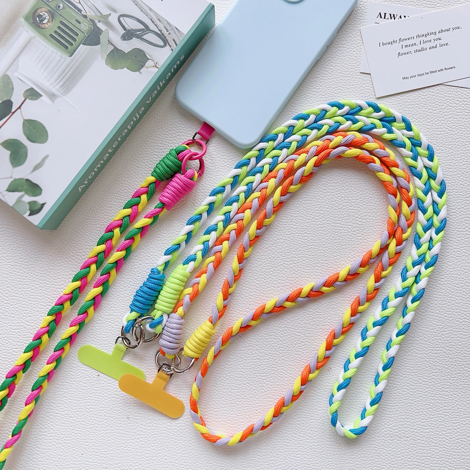 الإبداعية الكرتون الهاتف المحمول العالمي الحبل Crossbody حبل طويل الحبل حبل ملون عصري موضة الفتيات النساء الهدايا