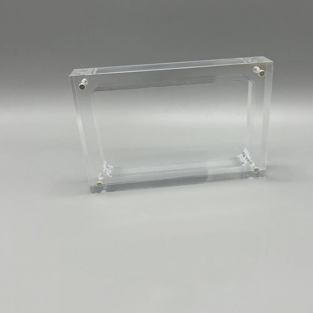 Transparente Aufbewahrung magnetische Acryl box für neues 3ds Game Cover Shell Box Display Zubehör