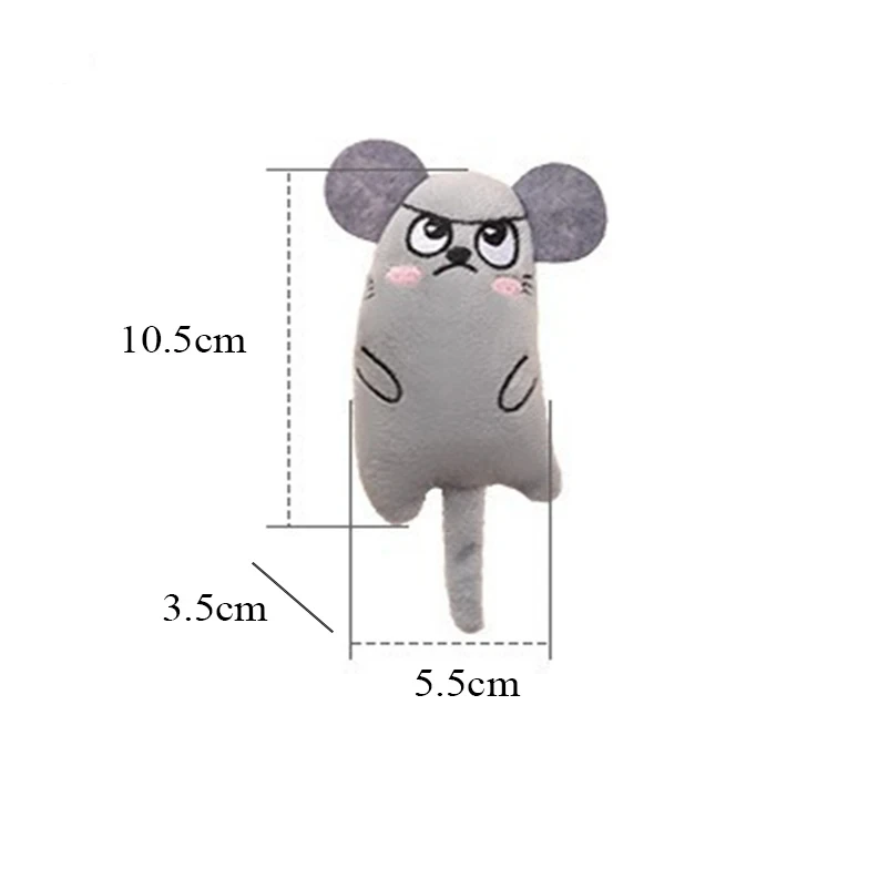 Tail Doll Catnip Pet Toy, Healing Cute Expression, Short Plush Material Soft Touch Cat Toy