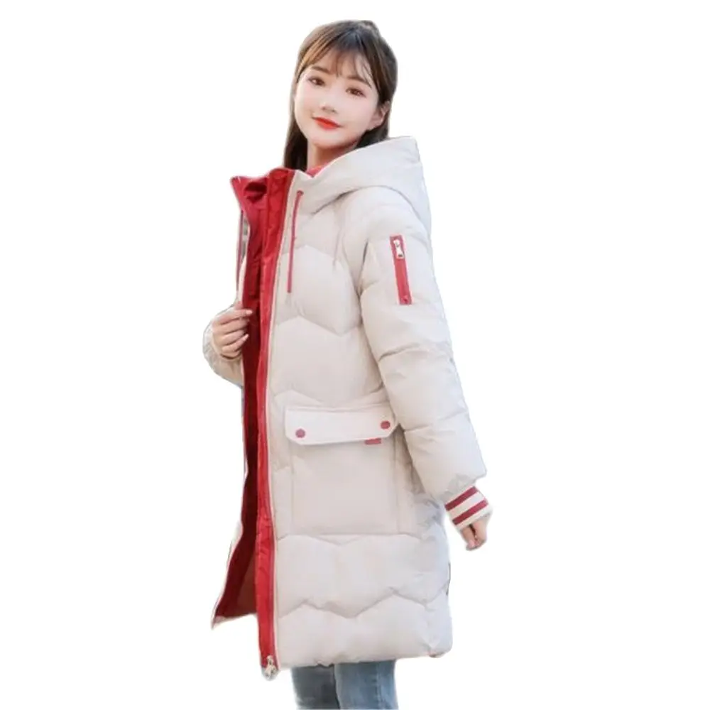 Woman Winter Hot Sale Thick Down Jackets Down Parkas Female Hot Sale Warm Doudoune Lady Fall Print Slim Hooded Abajo Chaqueta