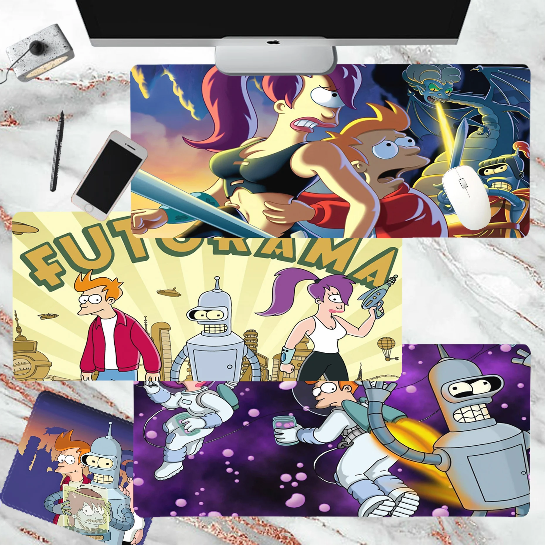 

F-Futurama Mousepad Fashion Unique Desktop Pad Game Mousepad Size For Customized Mouse Pad For CS GO PUBG