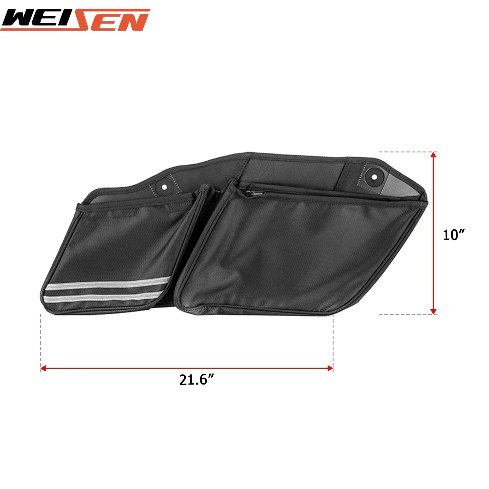 For 2014-2024 Harley Touring Left & Right Side Motorcycle Saddlebag Organizers Bag Storage Bags Saddle Nylon Accessories