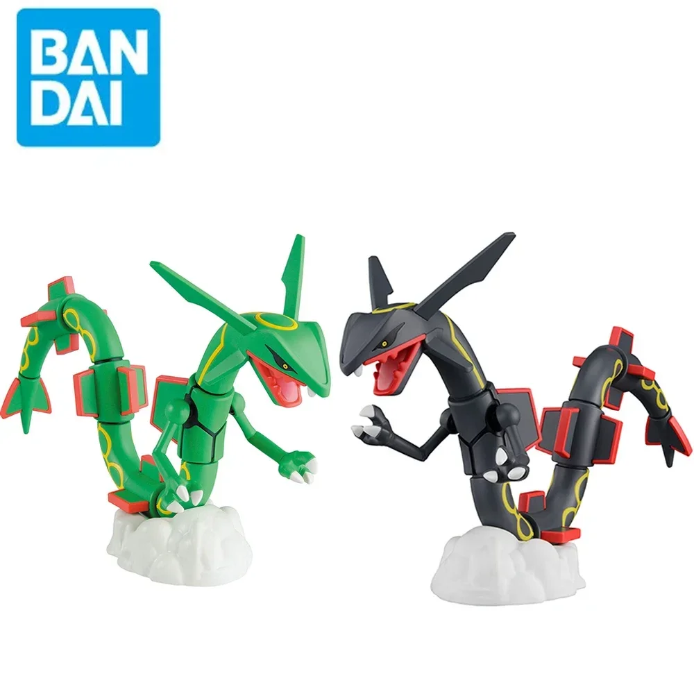 

Оригинальные фигурки покемонов Bandai Plamo Rayquaza, блестящая сборка Rayquaza, коллекционные украшения, фигурка, модель аниме, игрушки 15 см