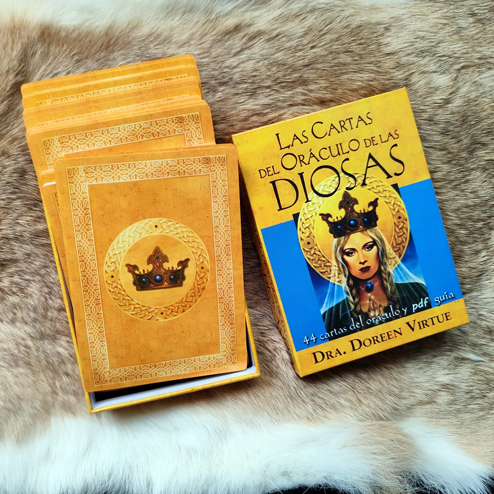 12CMX8.7CM As Cartas do Oráculo das Deidades: 44 cartas do oráculo Doreen Virtue Angel Series