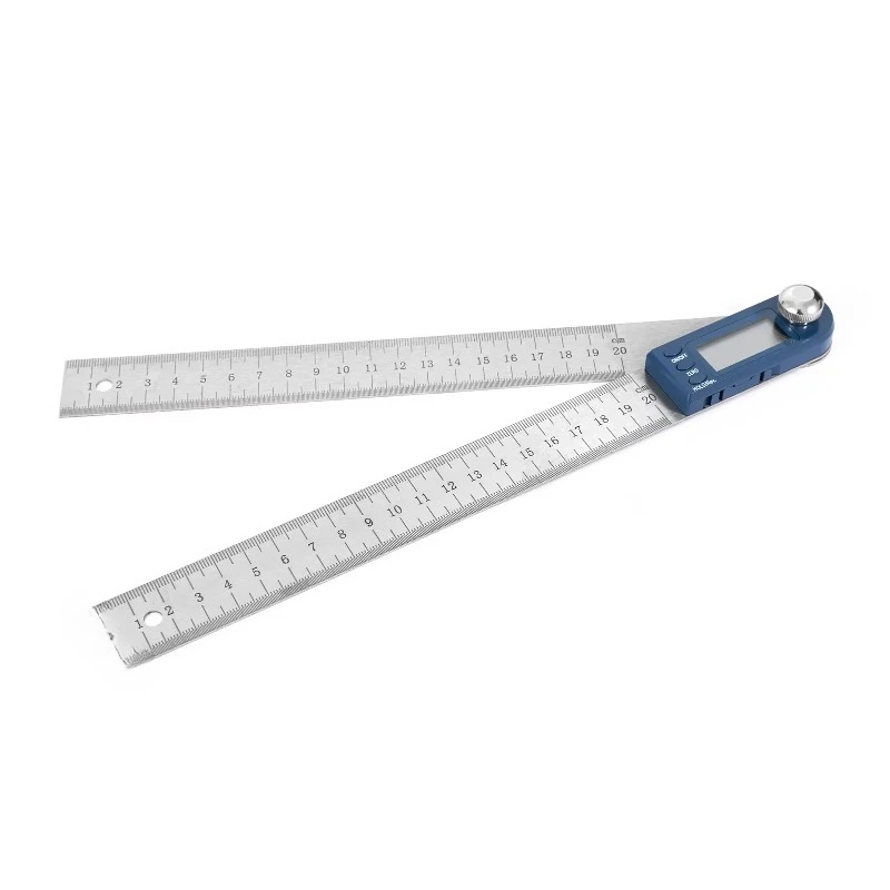 

High quality 0-200mm 0-360 degree electronic inclinometer goniometer ruler digital level ruler angle ruler protractor