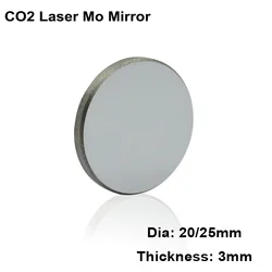 Diameter 20mm 25mm 30mm Mo CO2 Laser Mirror High-Transmission Molybdenum Mirror For 40-130W CO2 Laser Engraving Cutting Machine