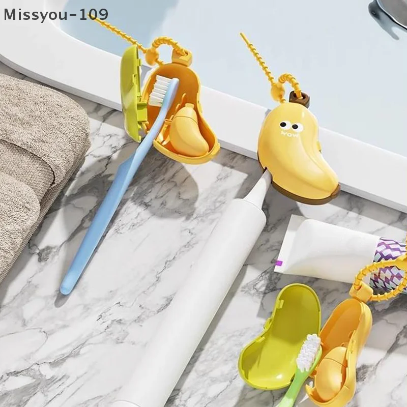 Copri testina per spazzolino con scomparto per dentifricio – Scatola da viaggio portatile per l'igiene e la protezione dalla polvere