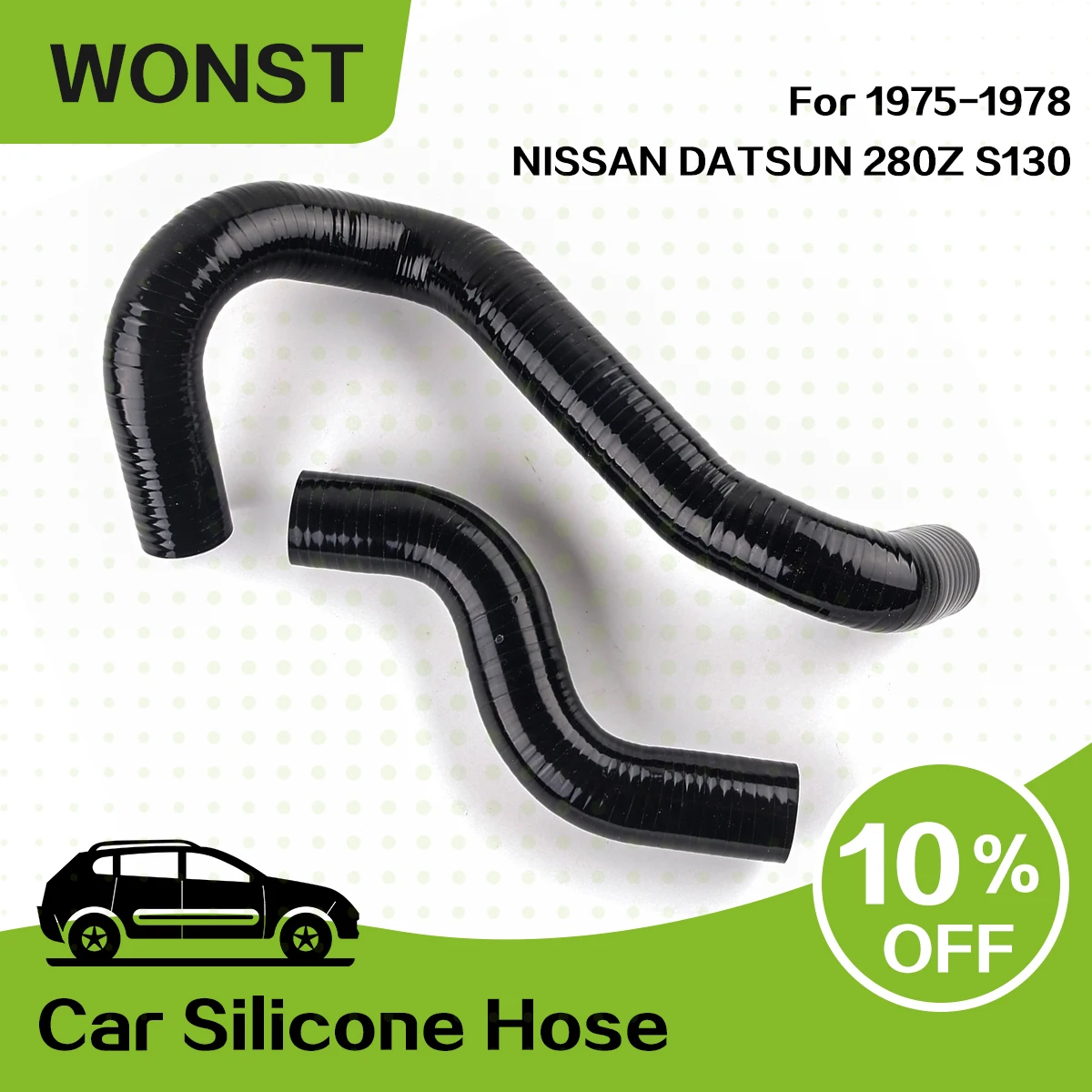 

Radiator HEATER/COOLANT Silicone Hose For 1975 1976 1977 1978 NISSAN DATSUN 280Z S130