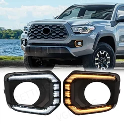 LED Fog Lamp For Toyota Tacoma 2016 2017 2018 2019 2020 2021 2022 2023 DRL Daytime Running Lights Headlight Assembly 12V
