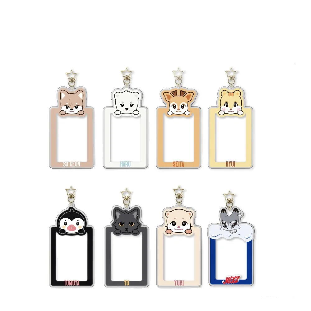 

Kpop NEXZ Card Sleeve Card Insertion Photo Frame Keychain Small Card Storage HARU HYUI SEITA YU SOGEON YUKI TOMOYA Fans Gifts