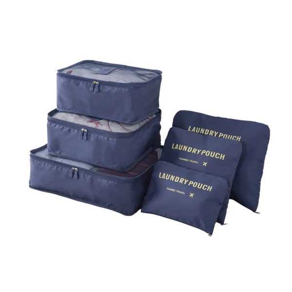 Reise-Aufbewahrungstasche, sechsteiliges Set, Gepäck, Kleidung, Sortiertasche, Geschäftsreise-Kleidung, Schuhe, Unterwäsche, Verpackung, Aufbewahrungstasche – Detail 2