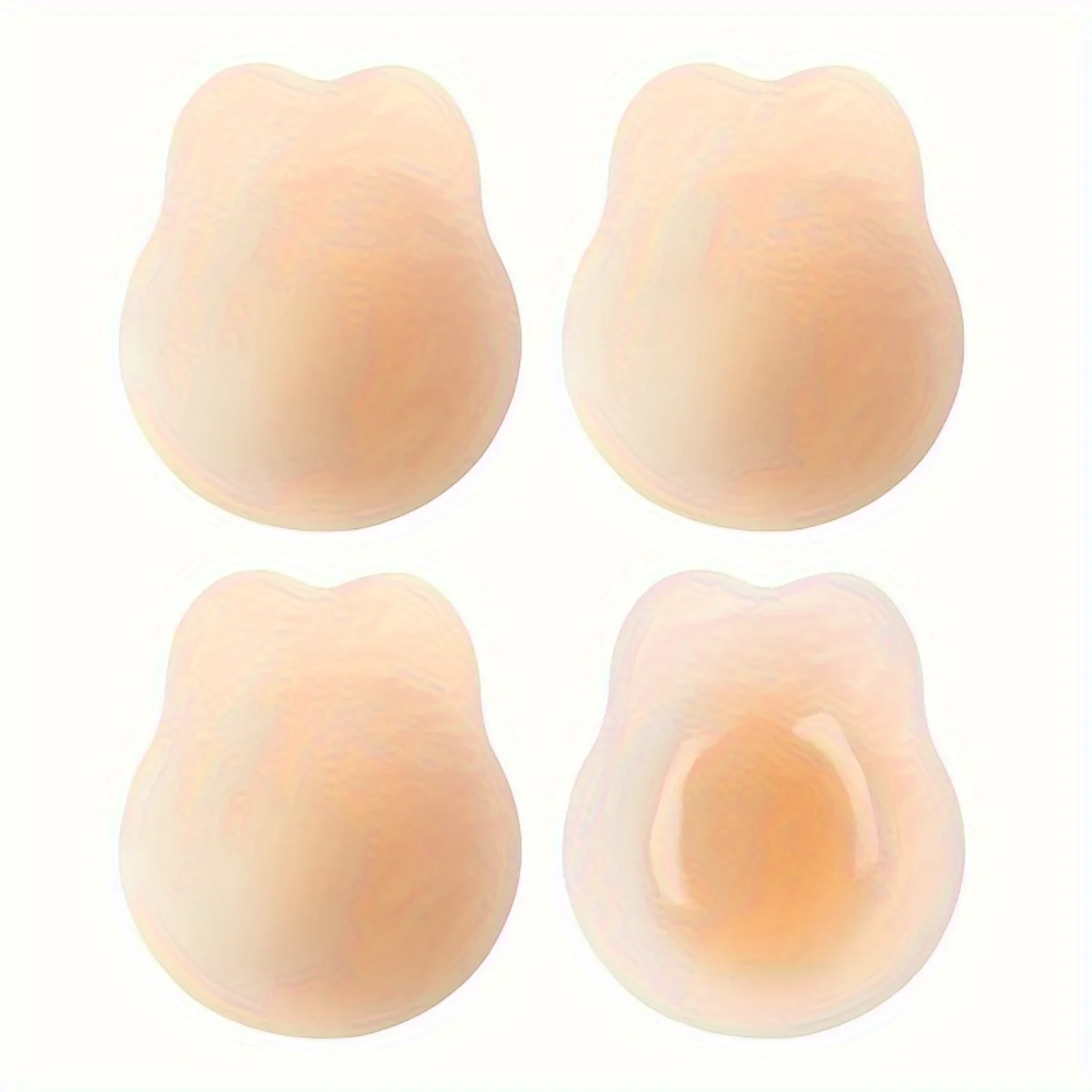 2 Pairs Rabbit Ear Silicone Reusable Nipple Cover,  Strapless Breast Pasties, Women's Lingerie & Underwear Accessories