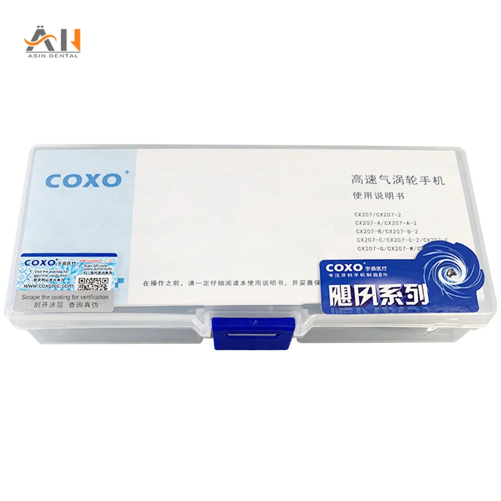 COXO CX207-W push button handpiece 2/4 Hole Air Turbine handpiece high speed Dental handpiece