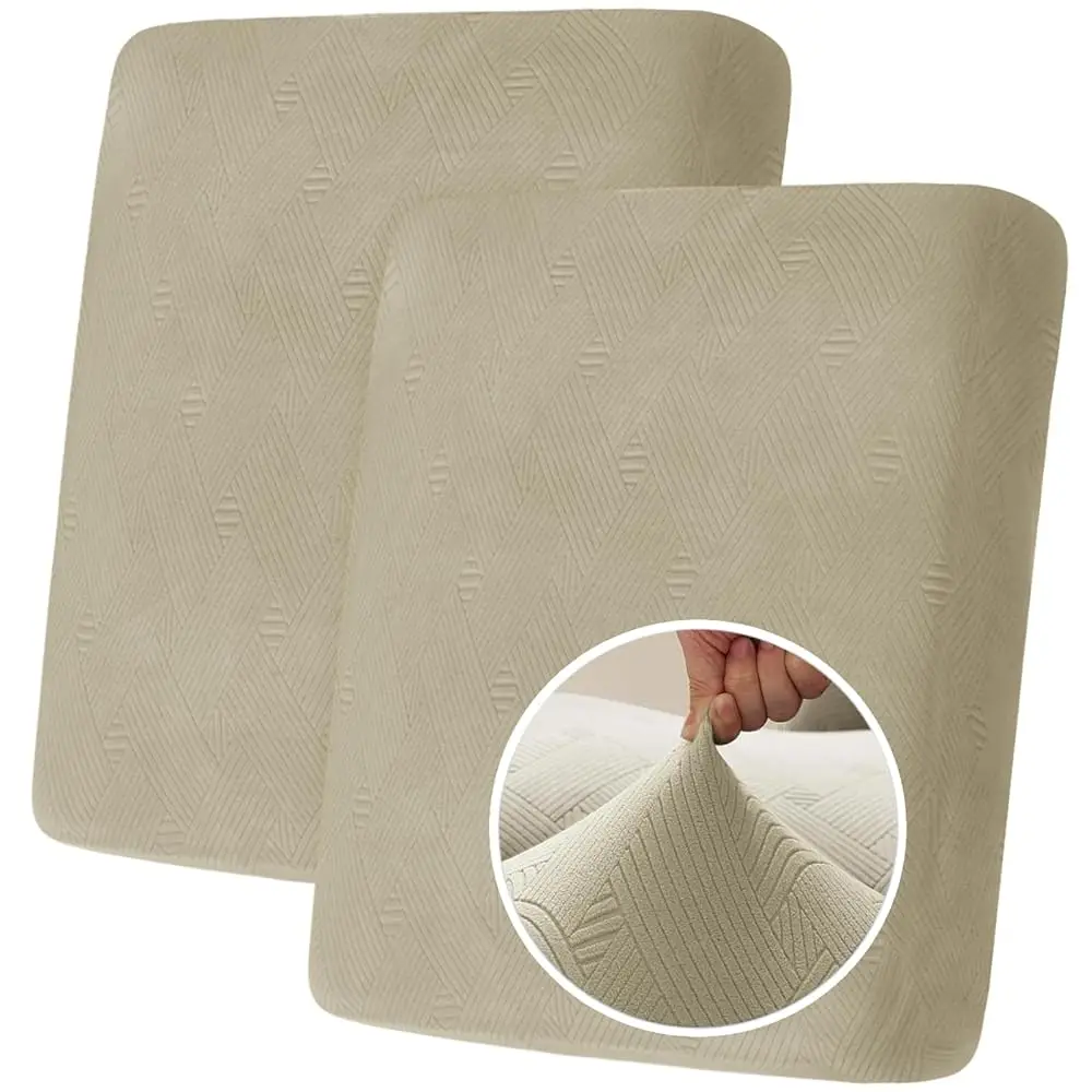 

Stretch Individual Cushion Covers Sofa Loveseat Seat Cushion Slipcovers Soft Couch Cover Replacement Striped Pattern Furniture