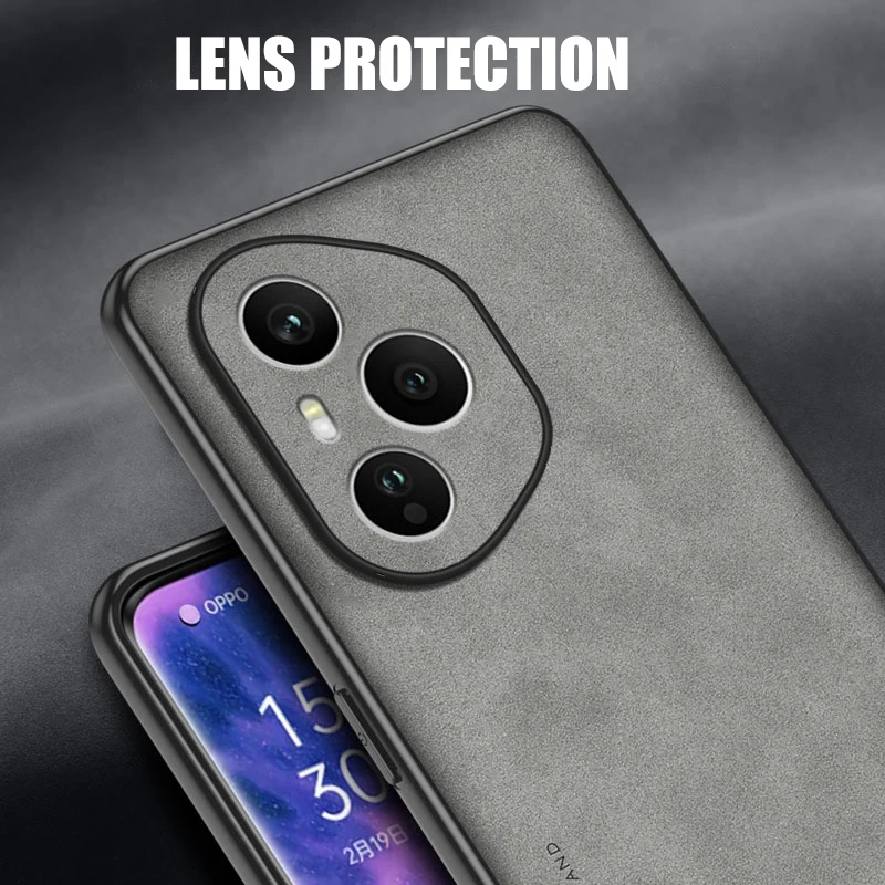 حافظة لهاتف Honor 400 Pro مصنوعة من مادة البولي يوريثان بإطار ناعم من جلد الغنم وغطاء خلفي من جلد الغنم 400 Lite 300 حماية فائقة ضد الصدمات