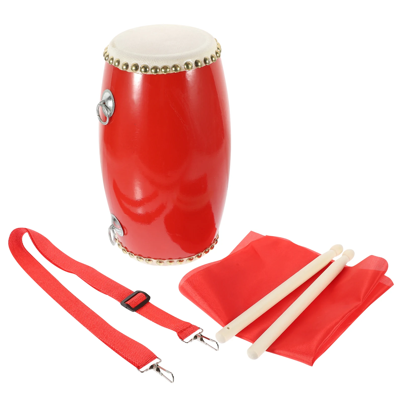 

1Set Wear Resistant Performance Waist Drum Set Professional Hand Drum for Chinese Traditional Celebration Dance Music Practice