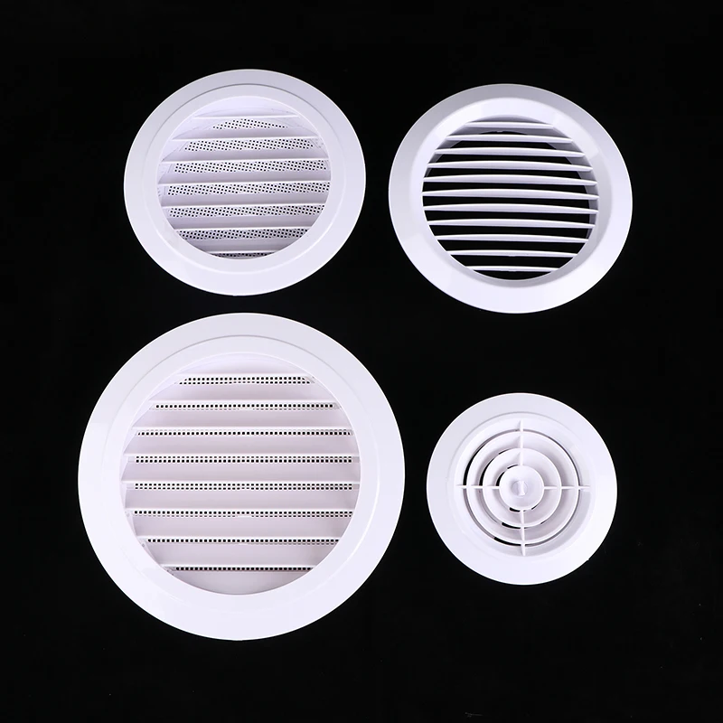 

Adjustable Air Ventilation Cover Round Ducting Ceiling Wall Hole Abs Air Vent Grille Louver Kitchen Bath Air Outlet Fresh System