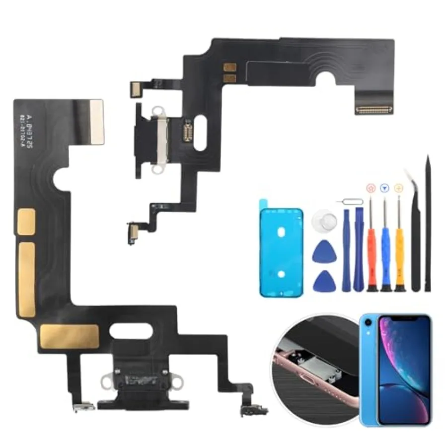 

Разъем для док-станции для iPhone XR, замена кабеля порта зарядки для iPhone XR 1984 A2105 A2106 A2108, зарядное устройство USB, док-плата для подключения